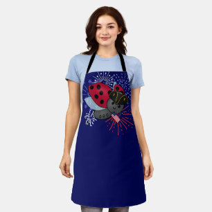July 4th Minuteman Ladybug Apron