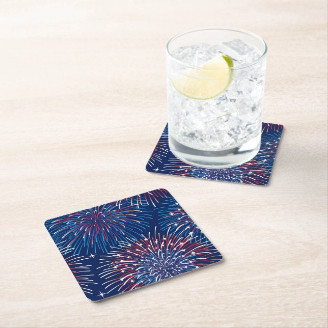 July 4th Paper Drink Coaster (Insitu)
