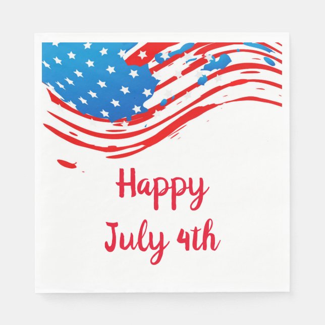 July 4th Paper Napkins (Front)