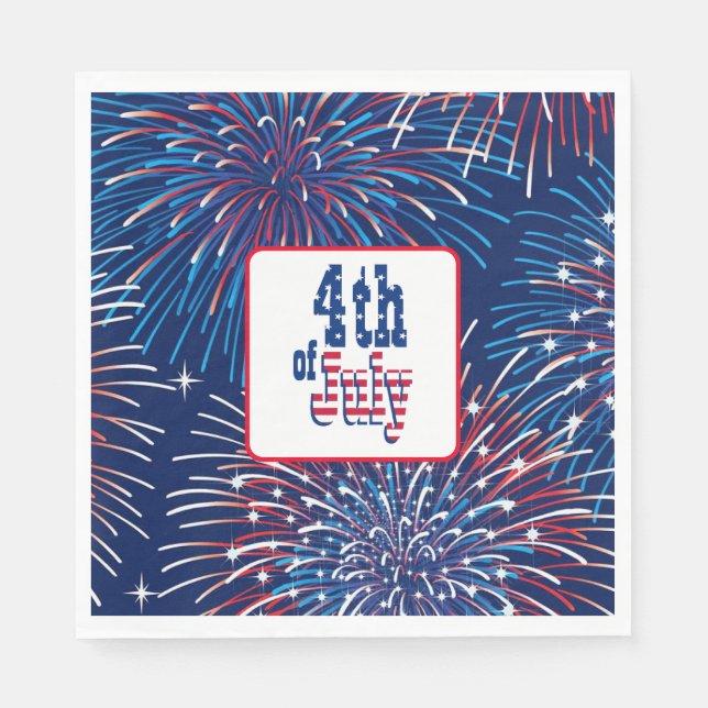 July 4th Paper Napkins (Front)