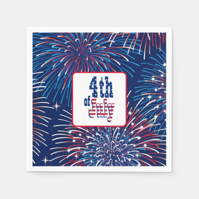 July 4th Paper Napkins (Front)