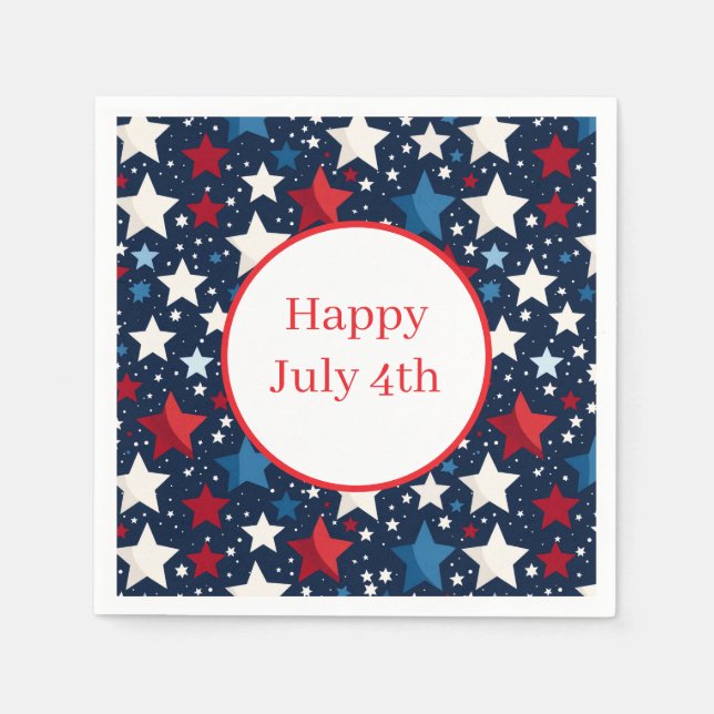 July 4th Paper Napkins (Front)