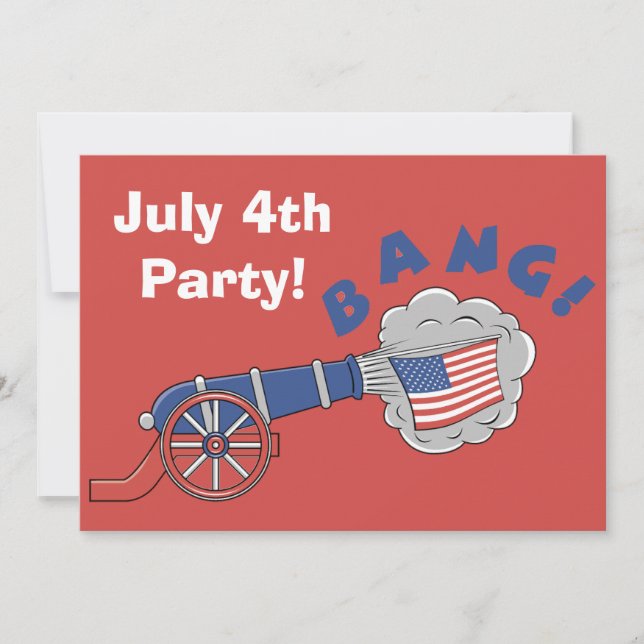 July 4th Party Invitation (Front)