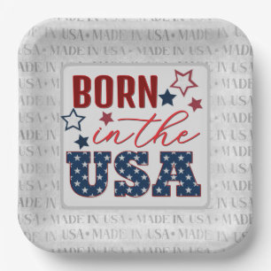 July 4th Party MADE in the USA Paper Plate