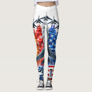 July 4th Patriotic 250 Year Birthday Leggings