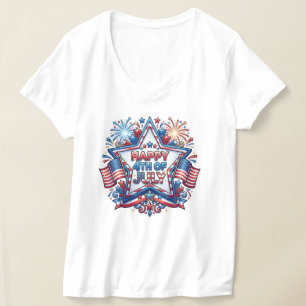 July 4th Patriotic 250 Year Birthday T-Shirt