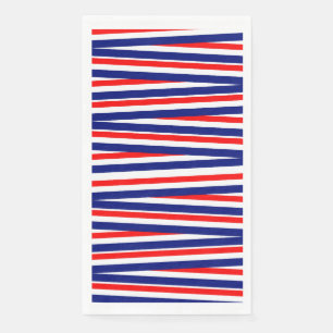 July 4th Patriotic Paper Guest Towel Napkin