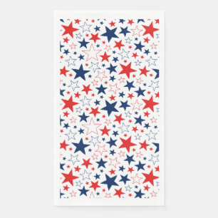 July 4th Patriotic Paper Guest Towel Napkin