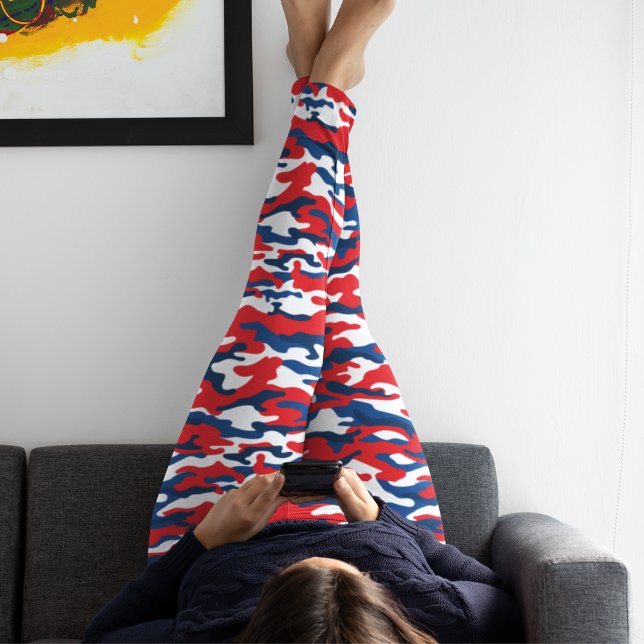 July 4th Patriotic USA Camo Leggings (Creator Uploaded)