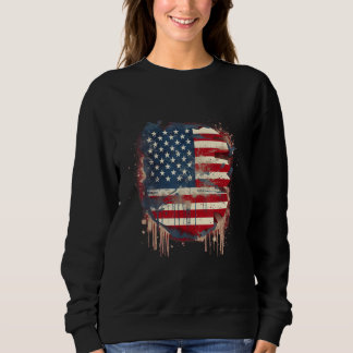 July 4th Product  Patriotism, American Flag_22 Sweatshirt