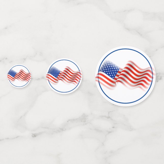 July 4th Table Confetti (Fronts)