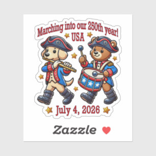 July 4th USA 250th Anniversary Semiquincentennial 