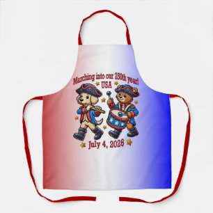 July 4th USA 250th Anniversary Semiquincentennial  Apron