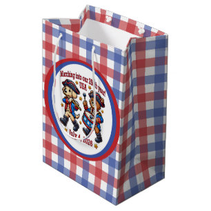 July 4th USA 250th Anniversary Semiquincentennial  Medium Gift Bag