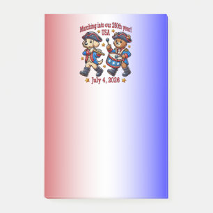 July 4th USA 250th Anniversary Semiquincentennial Post-it Notes
