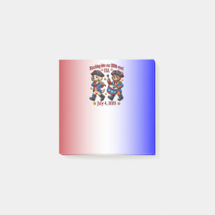 July 4th USA 250th Anniversary Semiquincentennial Post-it Notes