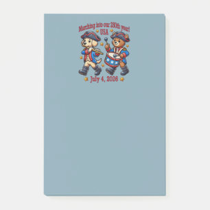 July 4th USA 250th Anniversary Semiquincentennial Post-it Notes