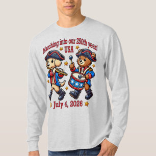 July 4th USA 250th Anniversary Semiquincentennial  T-Shirt