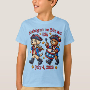 July 4th USA 250th Anniversary Semiquincentennial  T-Shirt