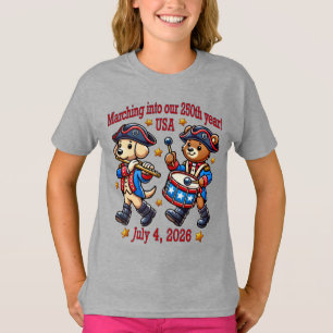 July 4th USA 250th Anniversary Semiquincentennial  T-Shirt