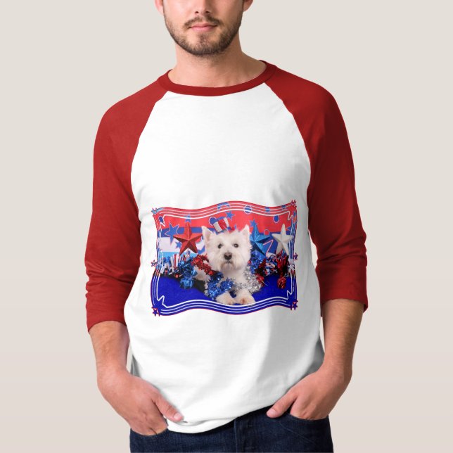 July 4th - Westie - Polo (Front)