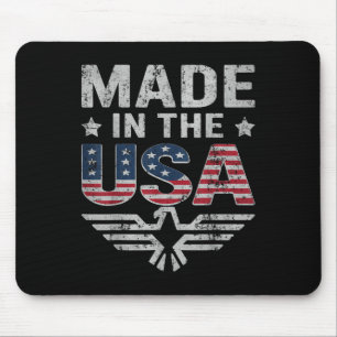 July 4th Women Men Patriontic American Flag Indepe Mouse Pad