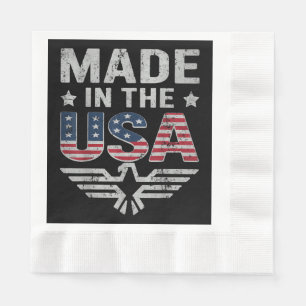 July 4th Women Men Patriontic American Flag Indepe Napkin
