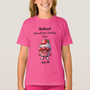 July 7th is National Strawberry Sundae Day T-Shirt