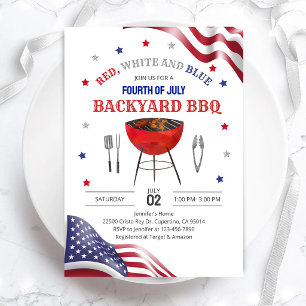 July Backyard BBQ Invitation