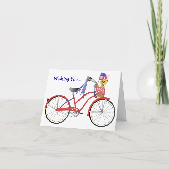 July Bicycle Card (Front)