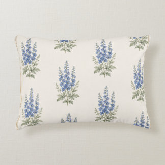 July Birth Flower pillow Print, Larkspur flower