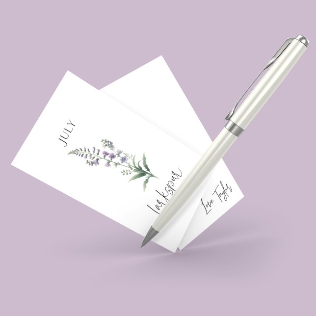 July Birth Month Flower Enclosure Card (Creator Uploaded)