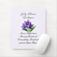 July Birth Month Flower Larkspur Floral Art
