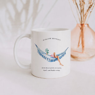 July Birth Month Girl Monogram Coffee Mug