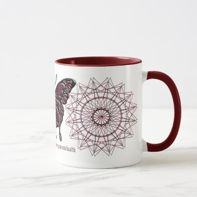 July Birthstone Butterfly Mug (Right)