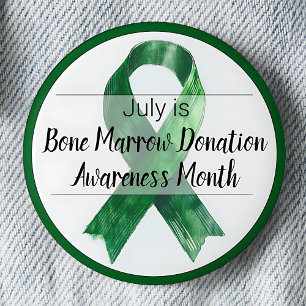 July Bone Marrow Donation Awareness Month 6 Cm Round Badge