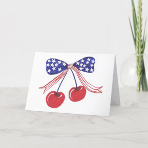 July Cherries Thank You Card