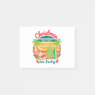 july christmas/christmas in july post-it notes