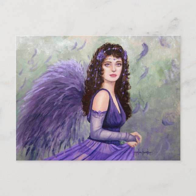 July Fairy by Fantasy artist Lori Karels Postcard (Front)