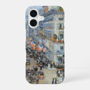 July Fourteenth, Rue Daunou by Childe Hassam iPhone 16 Case