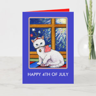 July Fourth Cat Card
