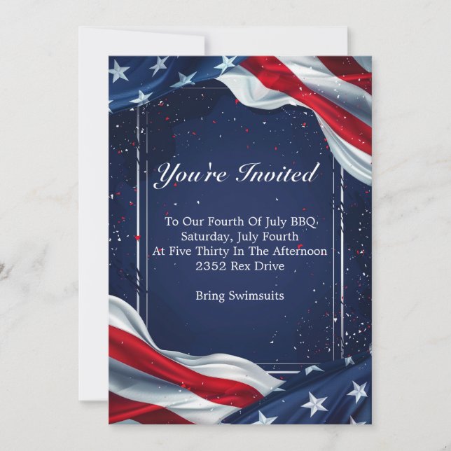 July Fourth Invitation (Front)