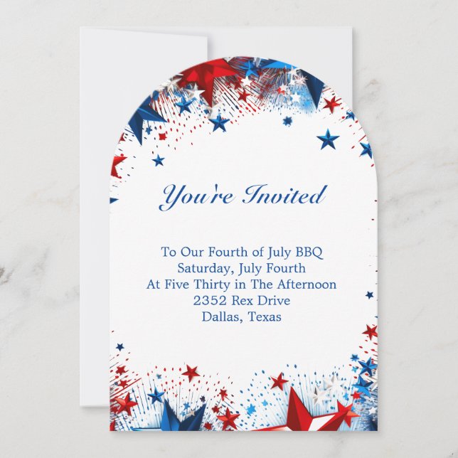 July Fourth Invitation (Front)
