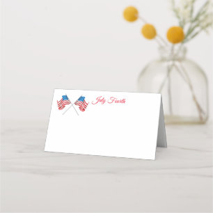 July Fourth Party Name Place Card