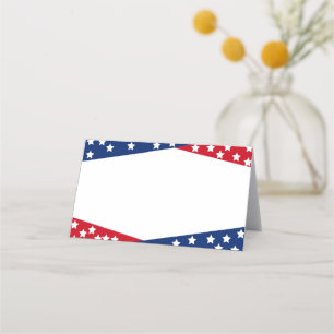 July Fourth Party Name Place Card