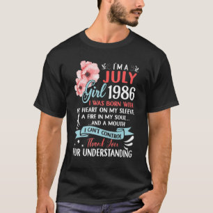 July Girl 1987 35th Birthday 35 Years Old T-Shirt