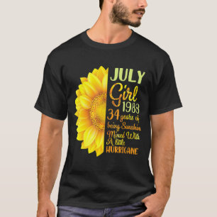 July Girl 1988 34 Years Of Being Sunshine Mixed A T-Shirt