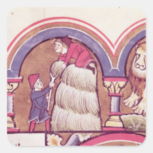 July: Harvesting the Hay Square Sticker