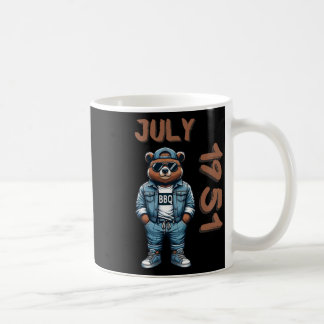 July King Grill Master Bear Bbq Lover Dad Birthday Coffee Mug