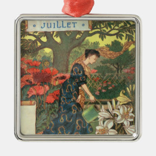 July Metal Tree Decoration